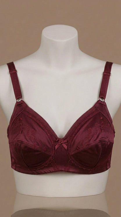 Premium Embroidered Everyday Comfort Bra - Available in Multiple Colors
