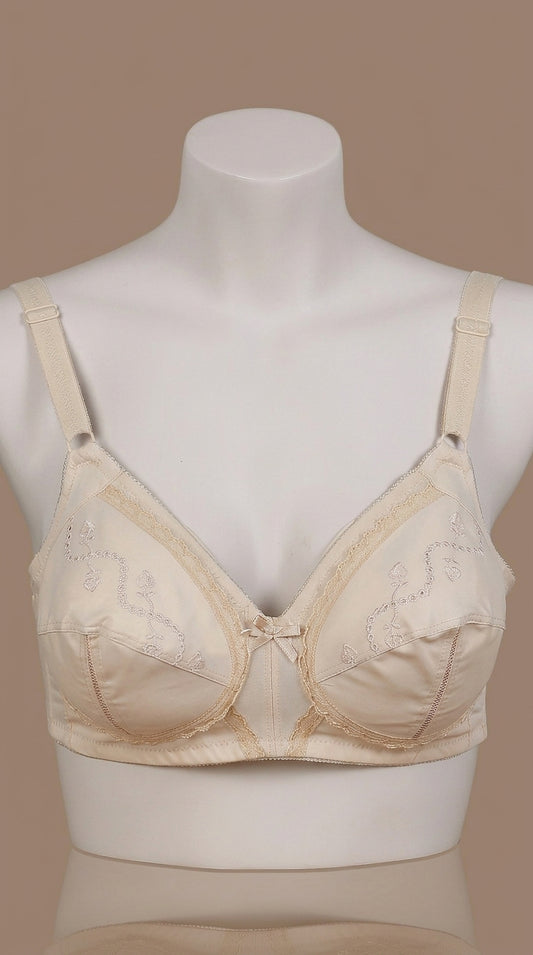 Premium Embroidered Everyday Comfort Bra - Available in Multiple Colors
