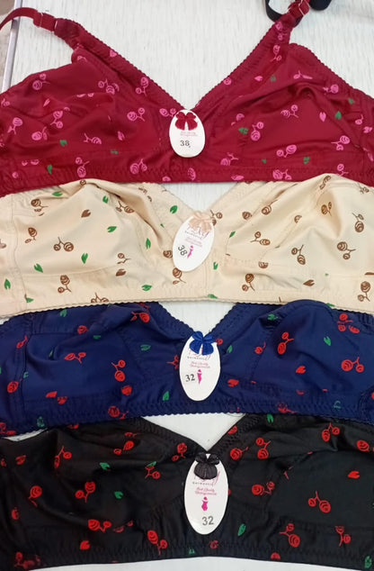 Everyday Comfort Cherry Print Jersey Bra – Soft, Breathable & Lightweight